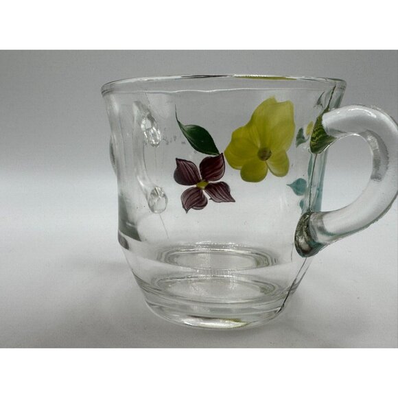 Vintage Bartlett Collins Sugar Bowl Yellow Teal Brown Flowers Gay Fad 50s Vtg - Picture 2 of 4